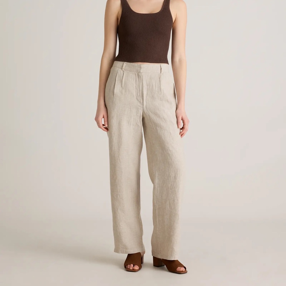 Quince 100% European Linen Pleated Trouser size 6